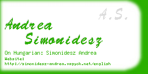 andrea simonidesz business card